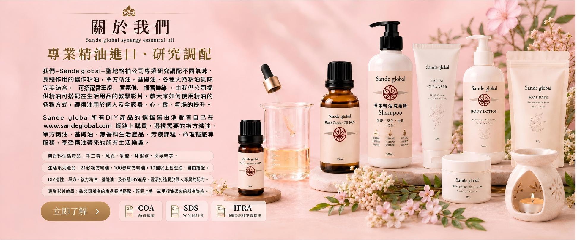 關於我們 — 專業精油進口・研究調配